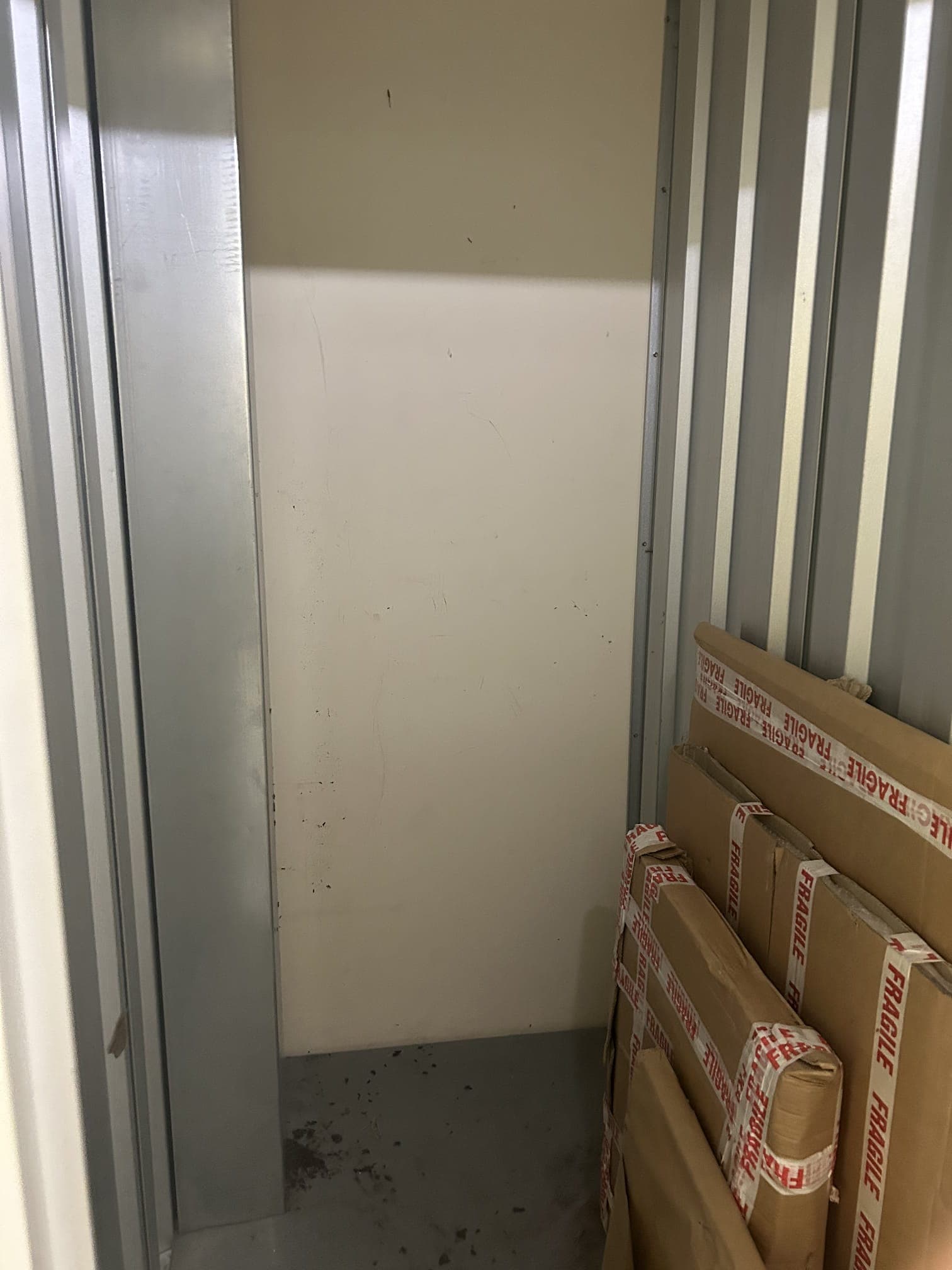 Storage unit in St Albans after clearance, empty and swept clean