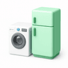White goods icon (washing machine and fridge)