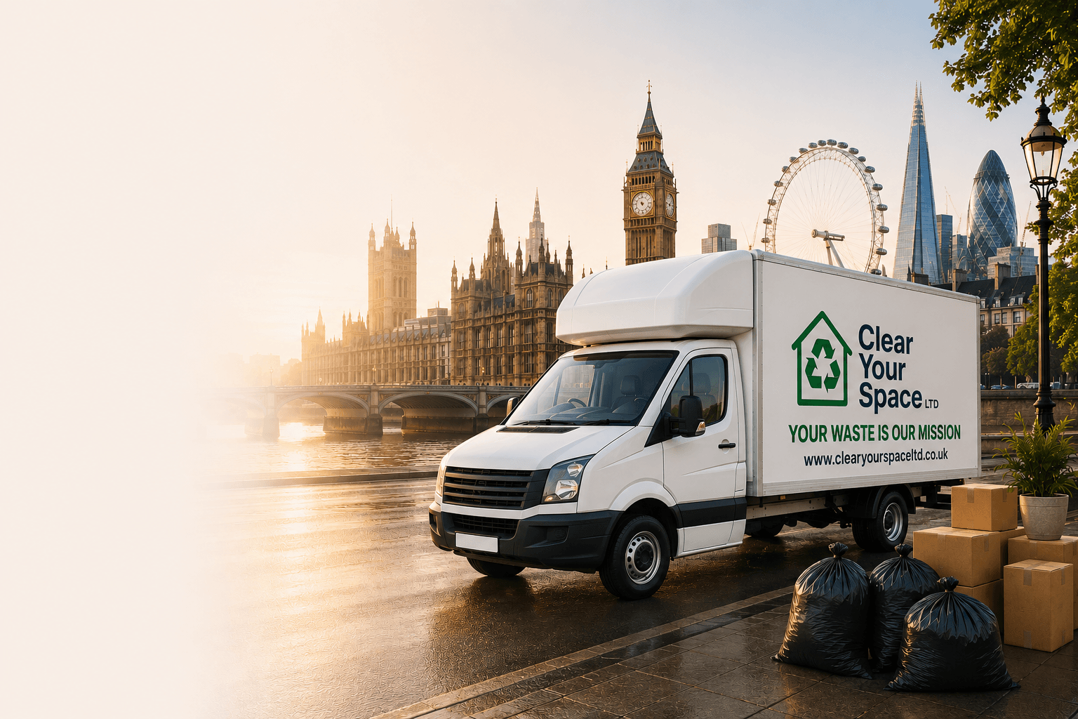 Clear Your Space Luton van, licensed waste removal