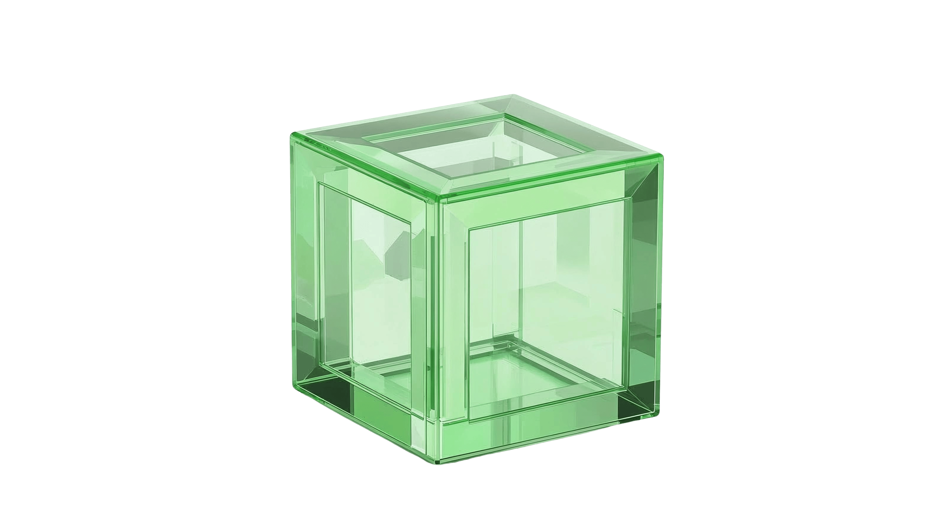 3D cube showing cubic yard volume