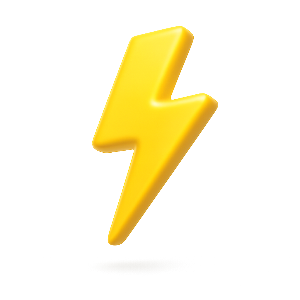Lightning bolt for fast service